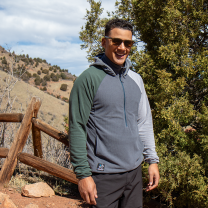 Men's CAMP Half-Zip Hooded Pullover Ultralight 115