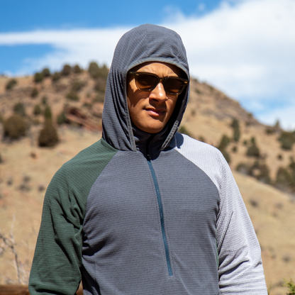Men's CAMP Half-Zip Hooded Pullover Ultralight 115