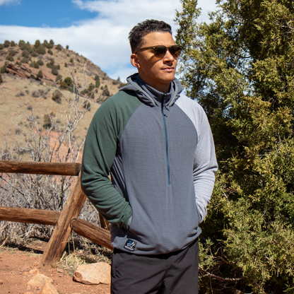 Men's CAMP Half-Zip Hooded Pullover Ultralight 115
