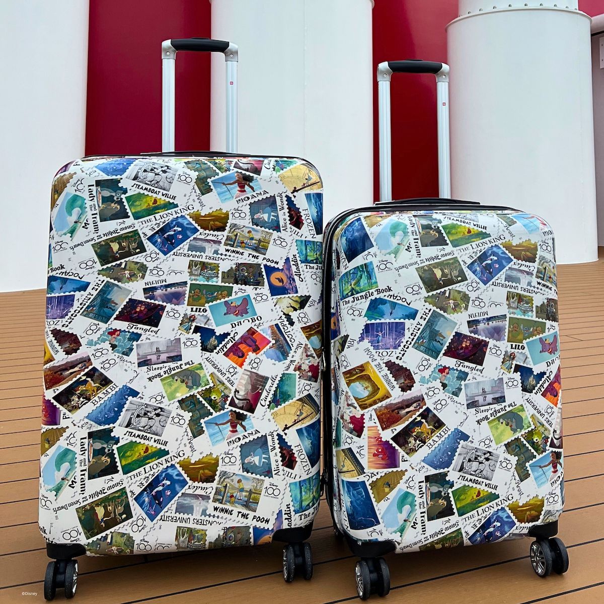 Disney Stamps Hard-sided Spinner 26" Luggage
