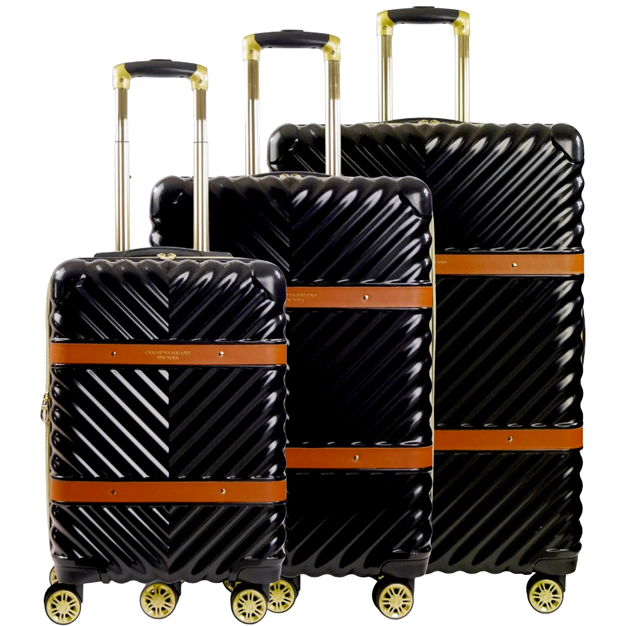 Stella Hardside Spinner 3-Piece Luggage Set, Black