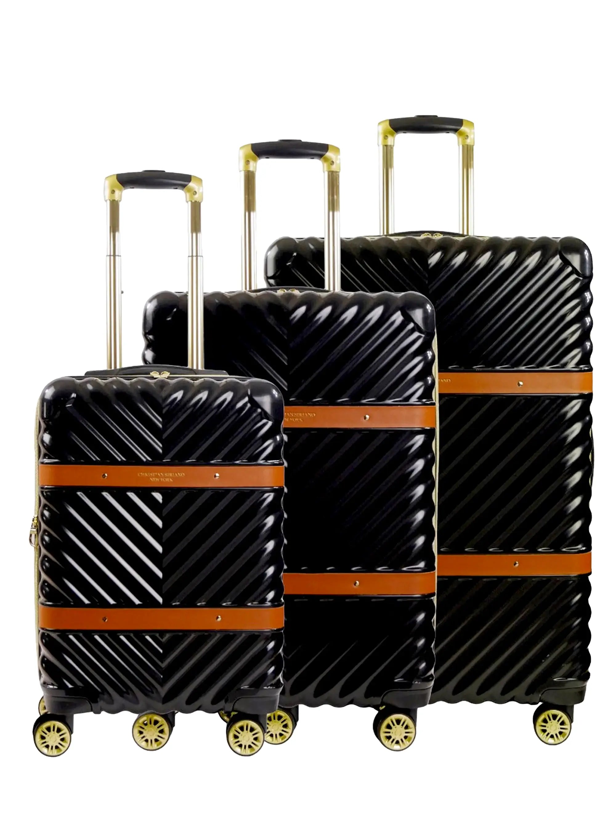 Stella Hardside Spinner 3-Piece Luggage Set, Black