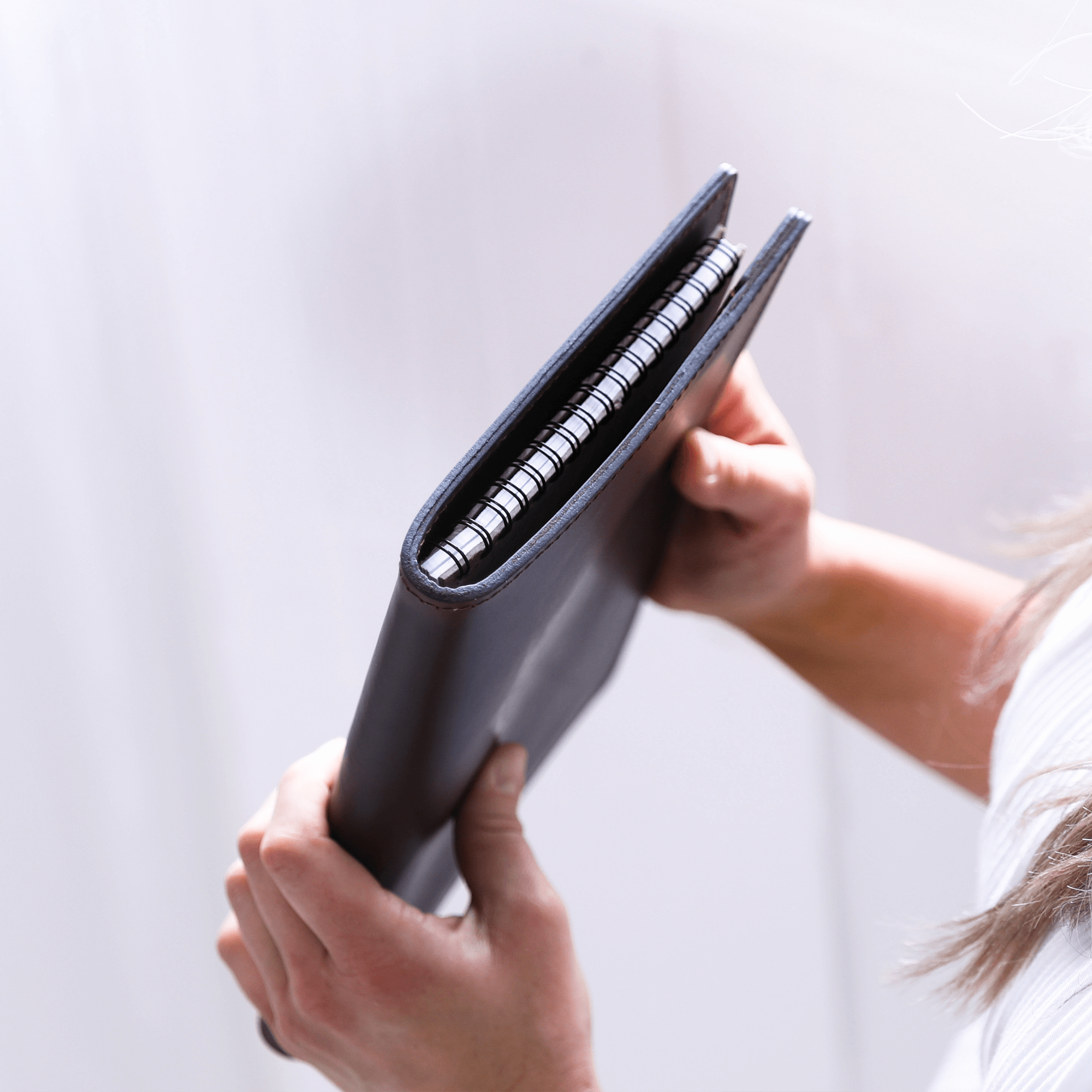 Stylish Leather Steno Pad with Cover