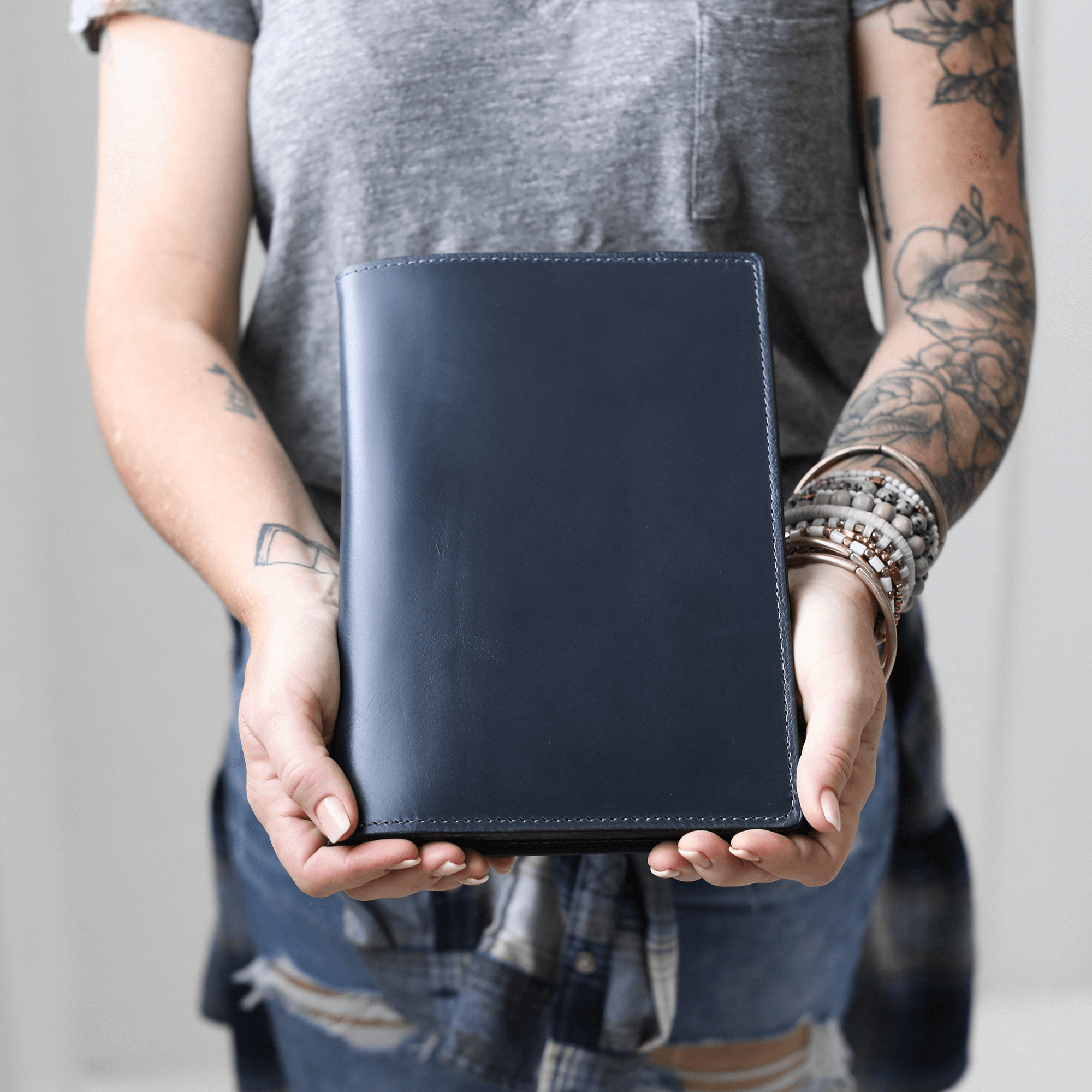 Stylish Leather Steno Pad with Cover