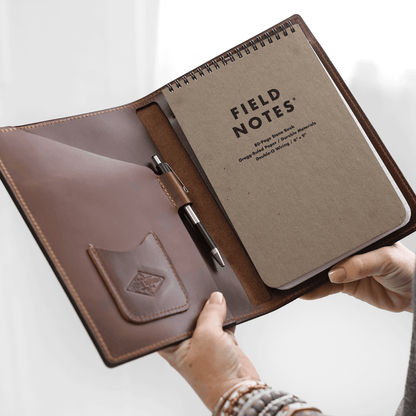Stylish Leather Steno Pad with Cover