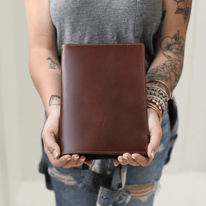Stylish Leather Steno Pad with Cover