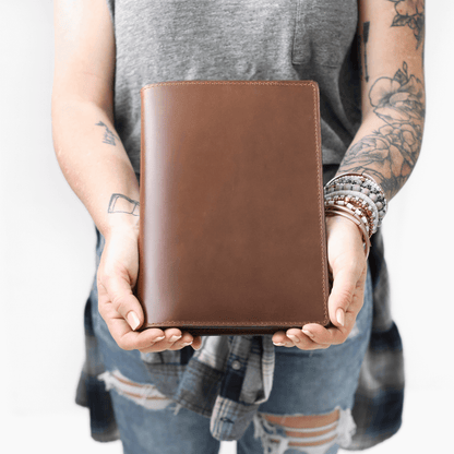 Stylish Leather Steno Pad with Cover