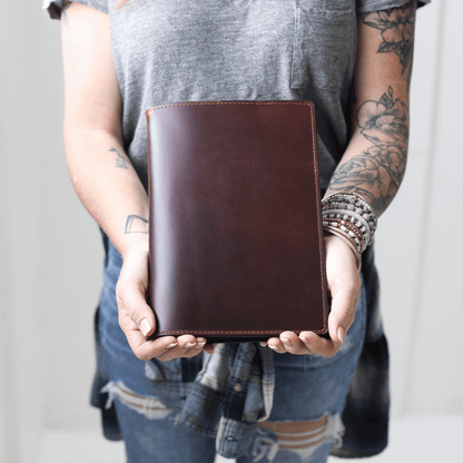 Stylish Leather Steno Pad with Cover