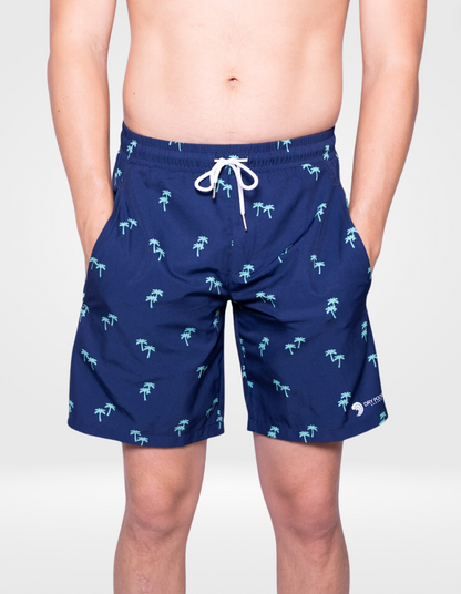 Tropical Trees - Waterproof Swim Shorts With A Waterproof Pocket