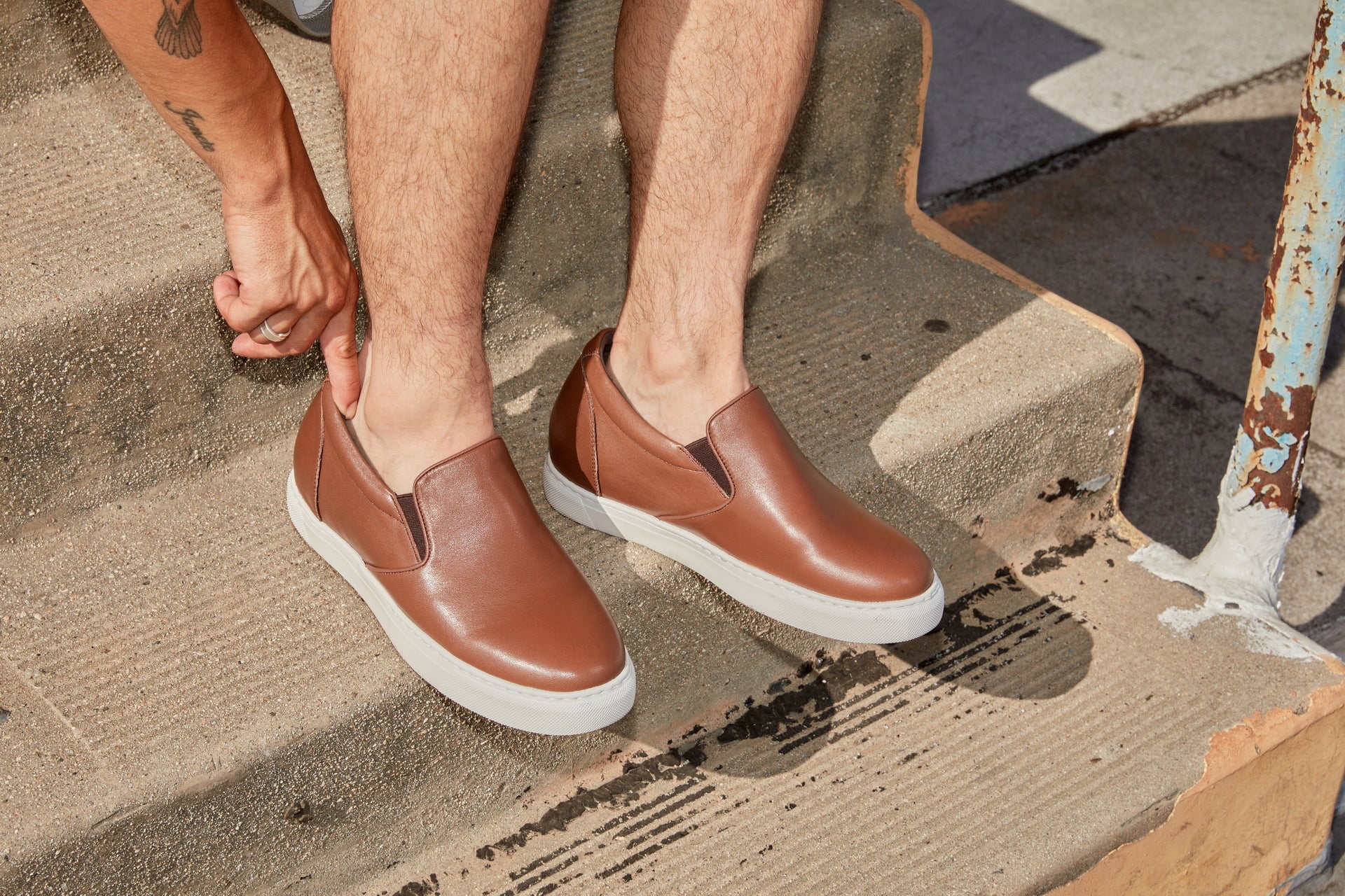 T1023 - 2.6 Inches Taller (Coffee Brown) - Lightweight Nappa Leather Men's Loafer