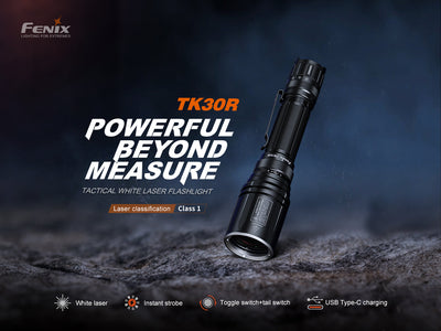 TK30R Tactical White Laser Rechargeable Flashlight