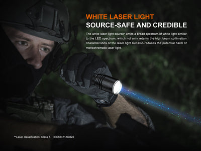 TK30R Tactical White Laser Rechargeable Flashlight