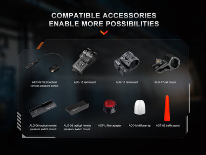 TK30R Tactical White Laser Rechargeable Flashlight