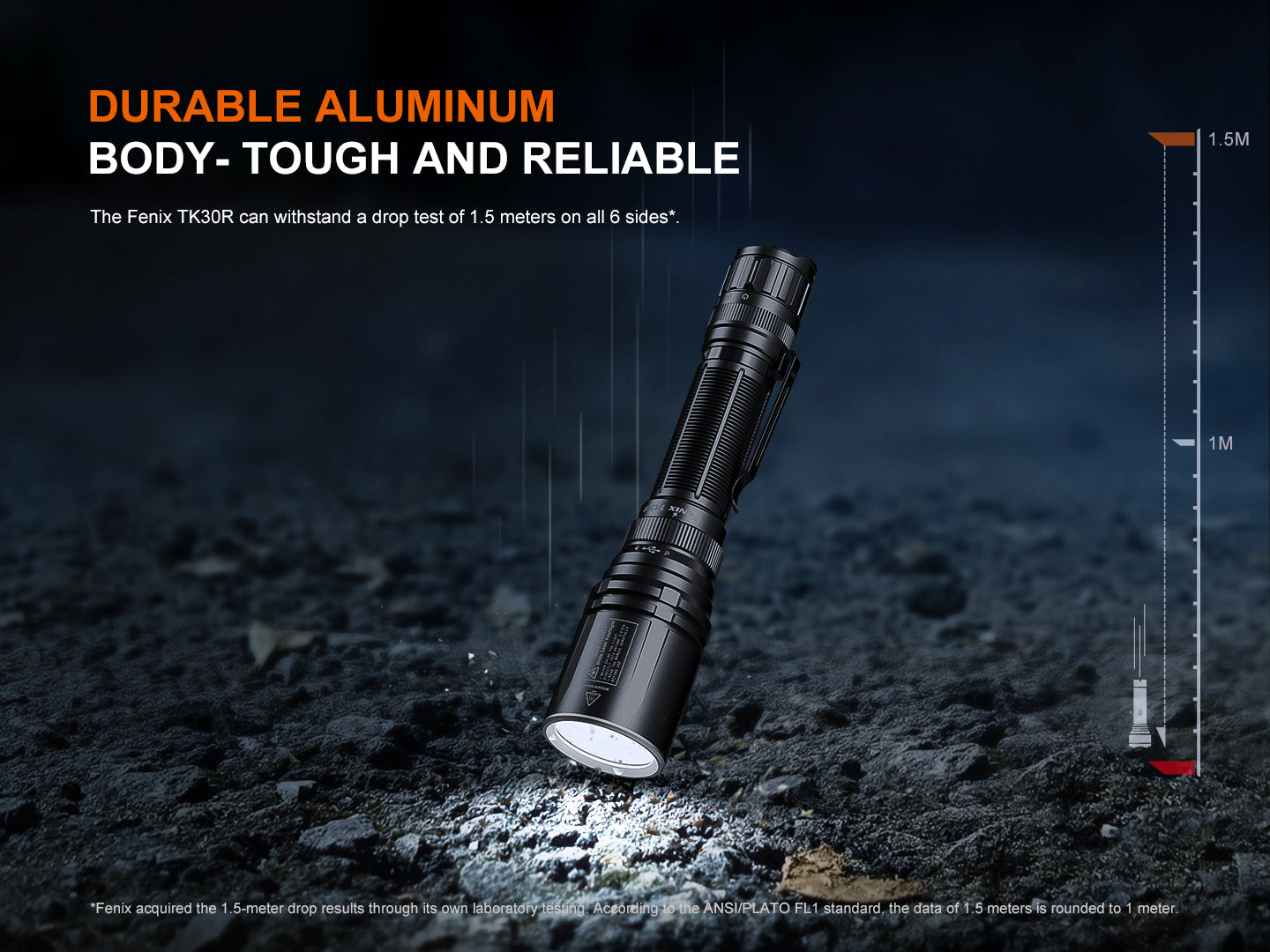 TK30R Tactical White Laser Rechargeable Flashlight