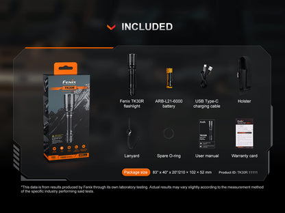 TK30R Tactical White Laser Rechargeable Flashlight