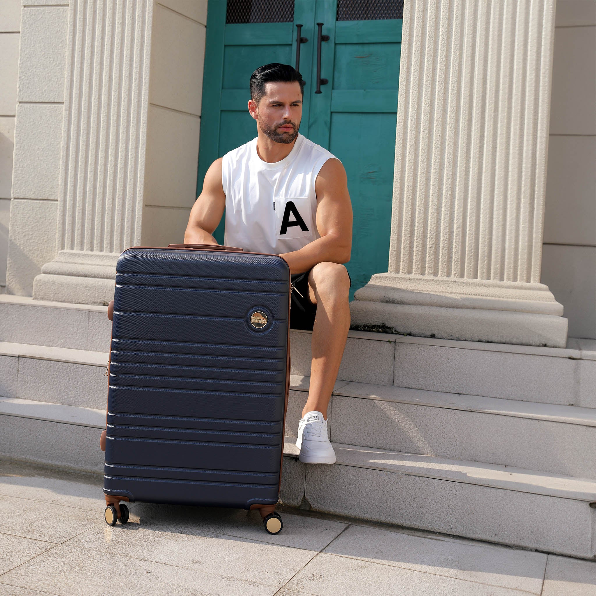 Miami CarryOn Brickell Luggage Set in Navy