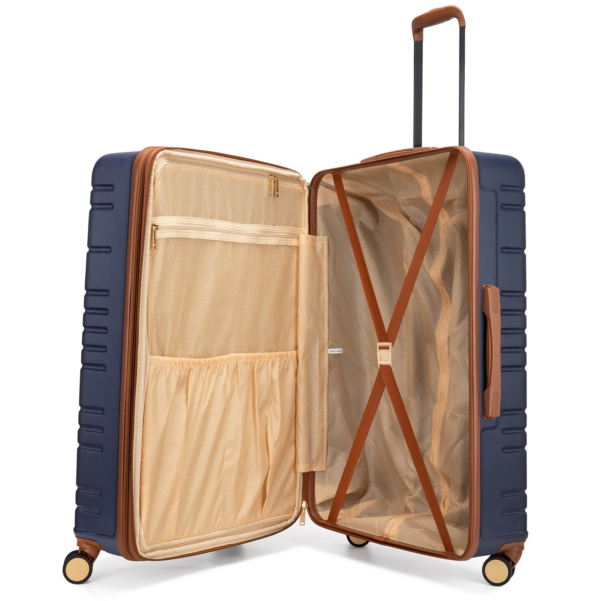 Miami CarryOn Brickell Luggage Set in Navy interior