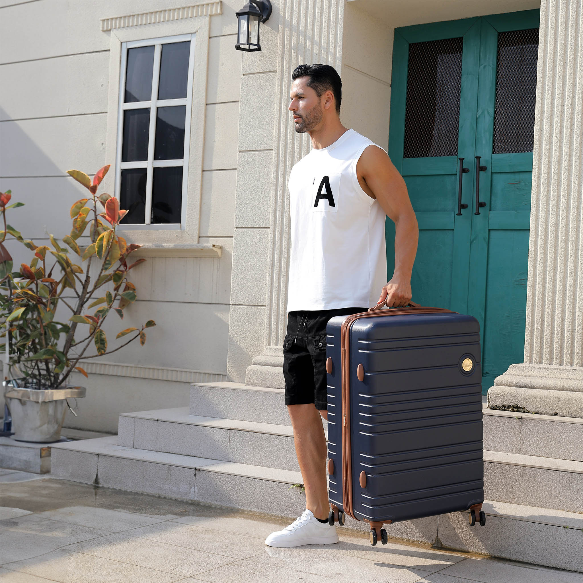 Miami CarryOn Brickell Luggage Set in Navy