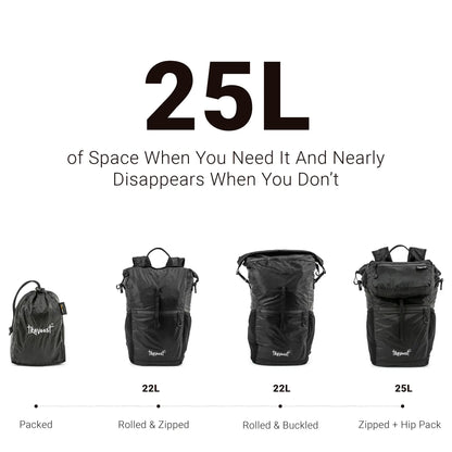 Ultima 22 Foldable Backpack with Detachable Hip Pack