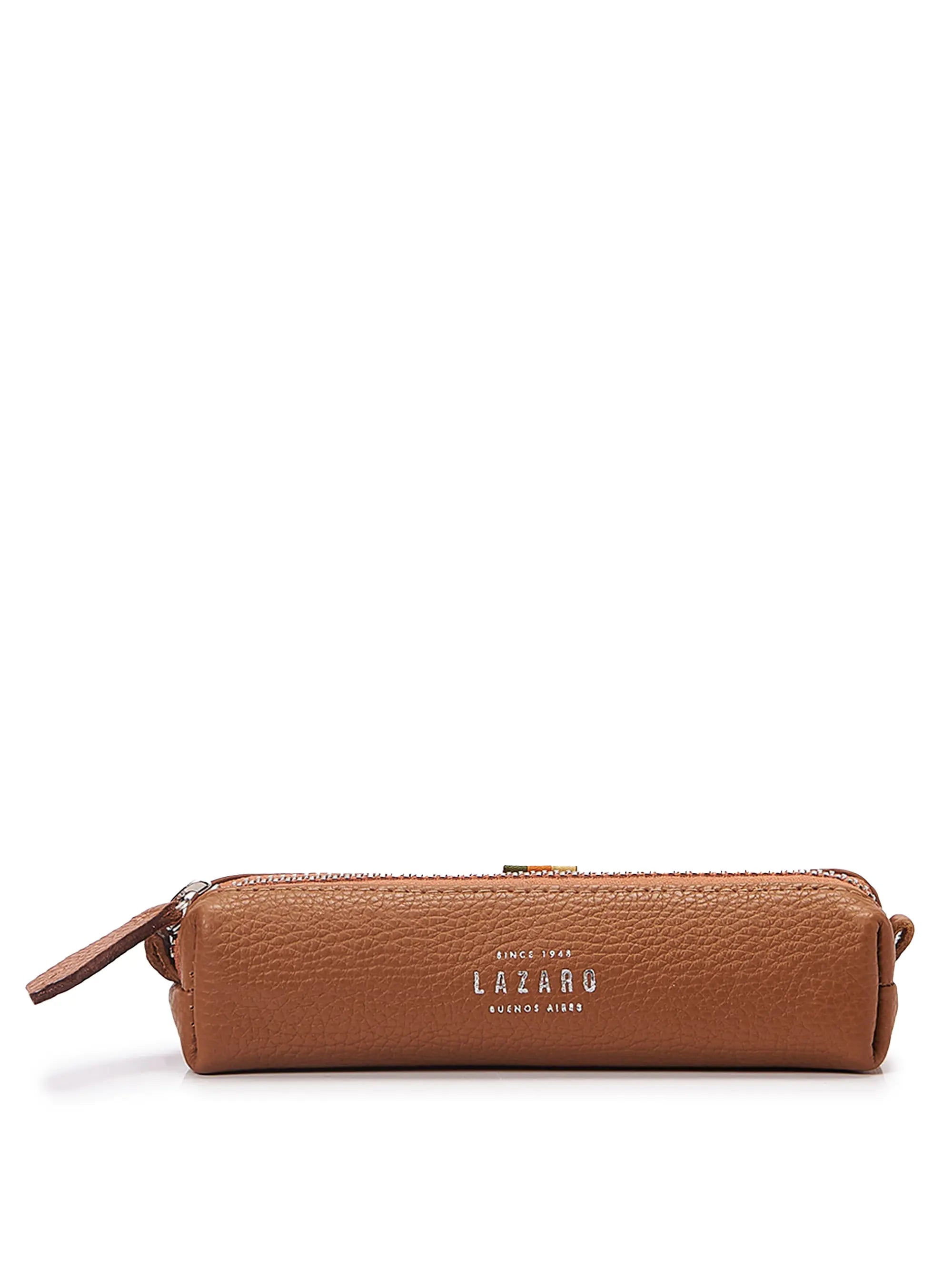 Tan Leather Pencil Case