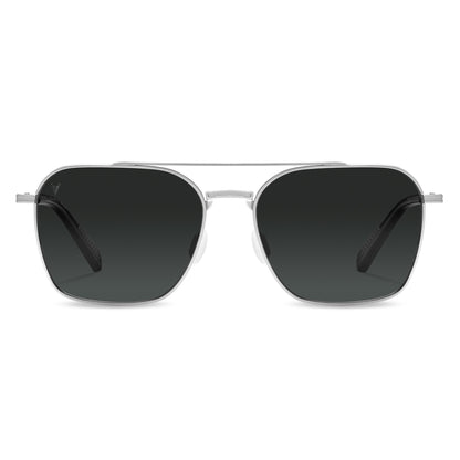 The Langley Sunglasses - Silver Smoke