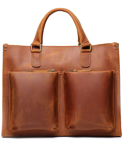 The Dagmar Leather Briefcase | Vintage Leather Messenger Bag