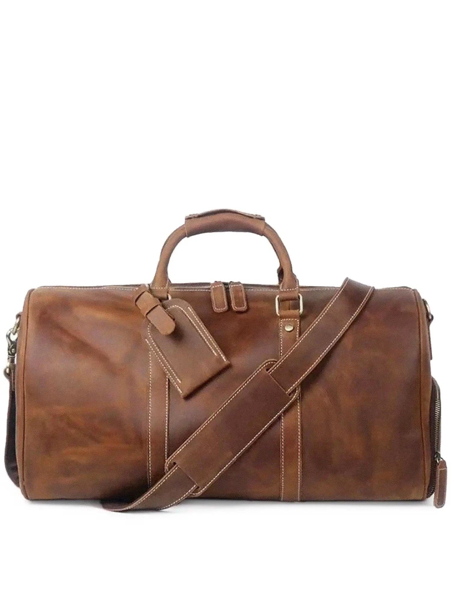 The Dagny Weekender | Large Leather Duffle Bag