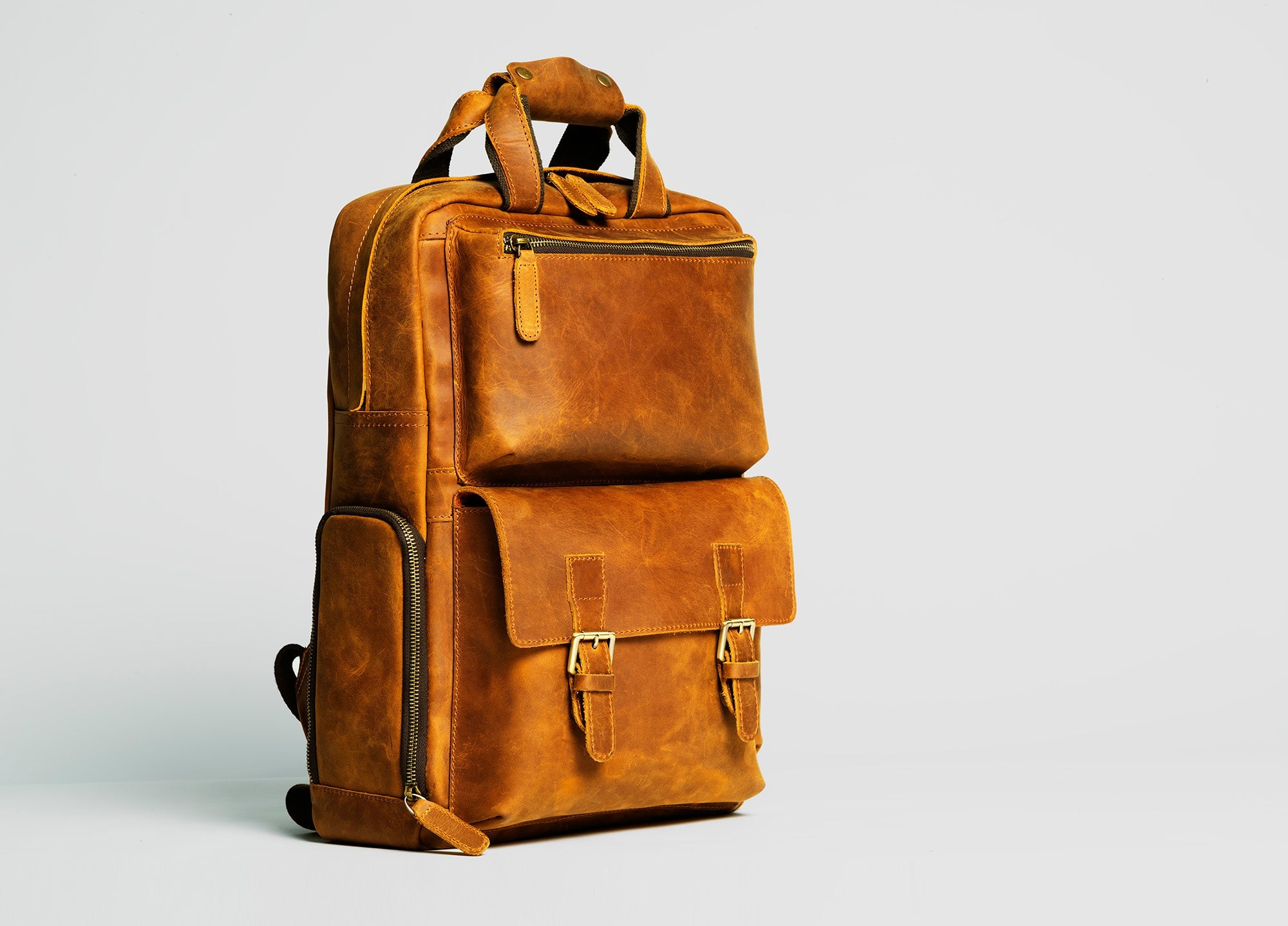 The MANN Bag | Large Capacity Leather Camera Backpack