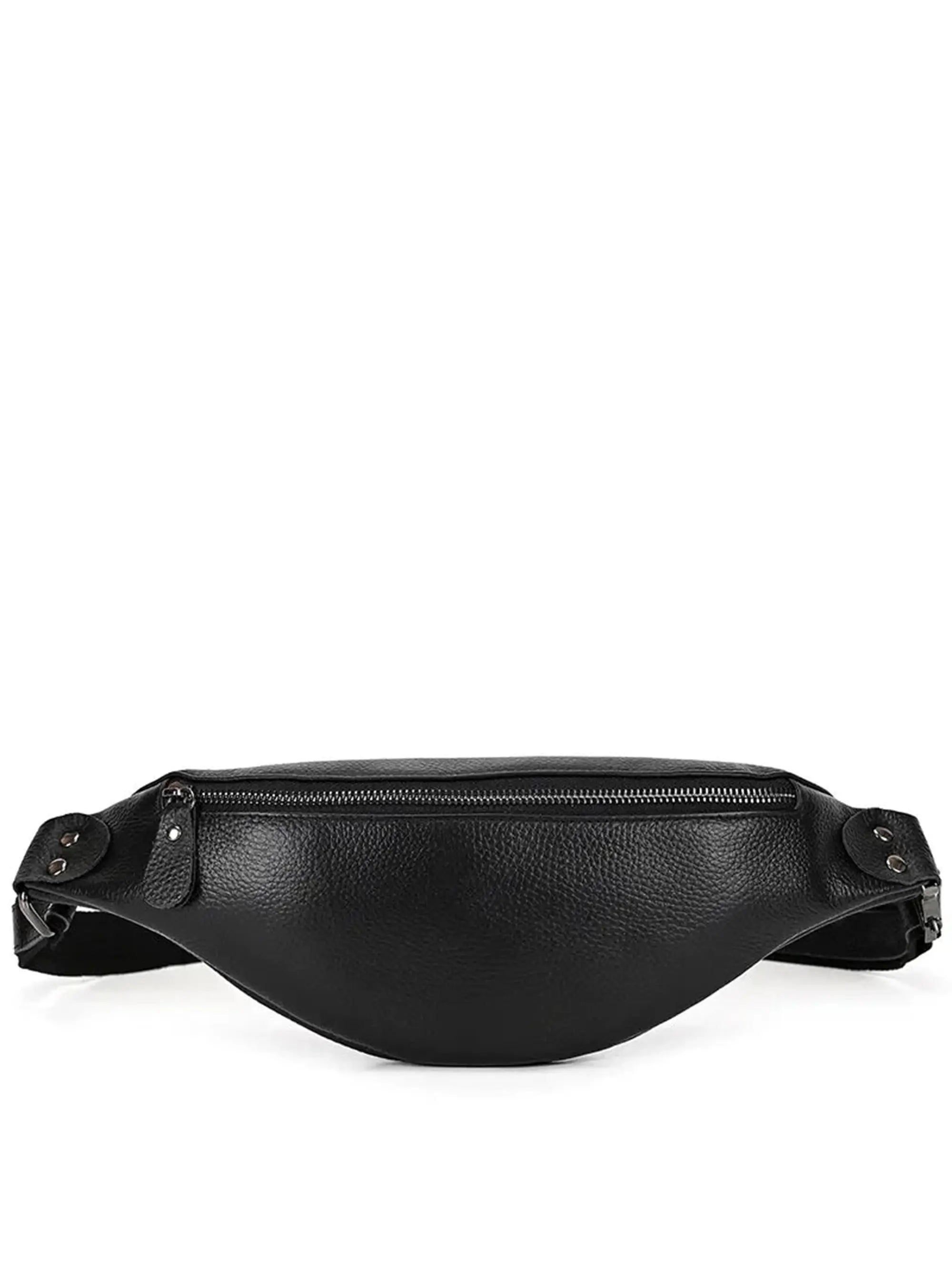 The Walcott Leather Waist Bag | Black Leather Fanny Pack