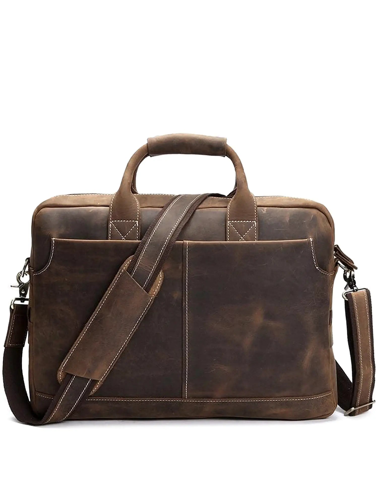 The Welch Briefcase | Vintage Leather Messenger Bag