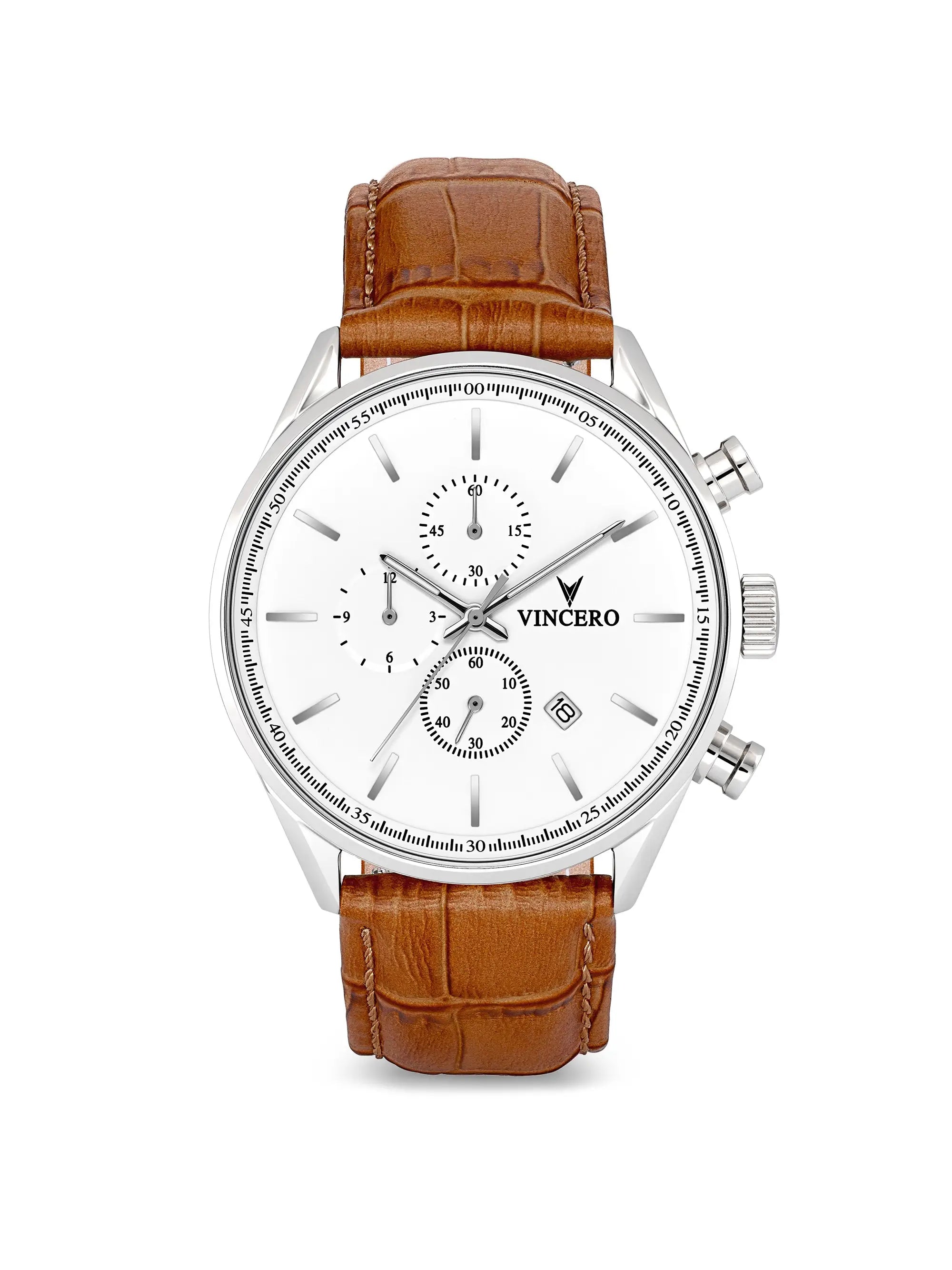 The Chrono S2 - Silver/Tan Watch