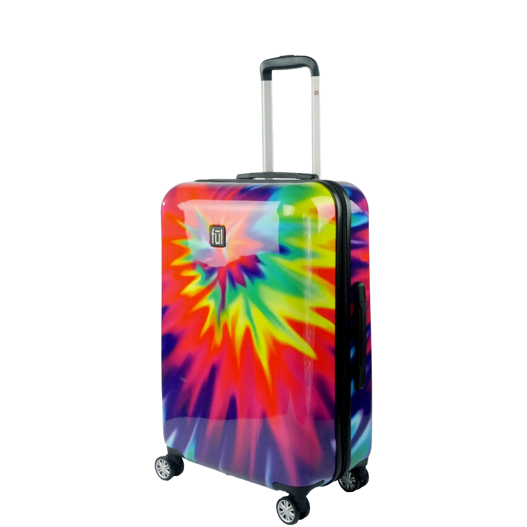 Tie-dye Rainbow Swirl 24" FŪL Spinner Rolling Luggage