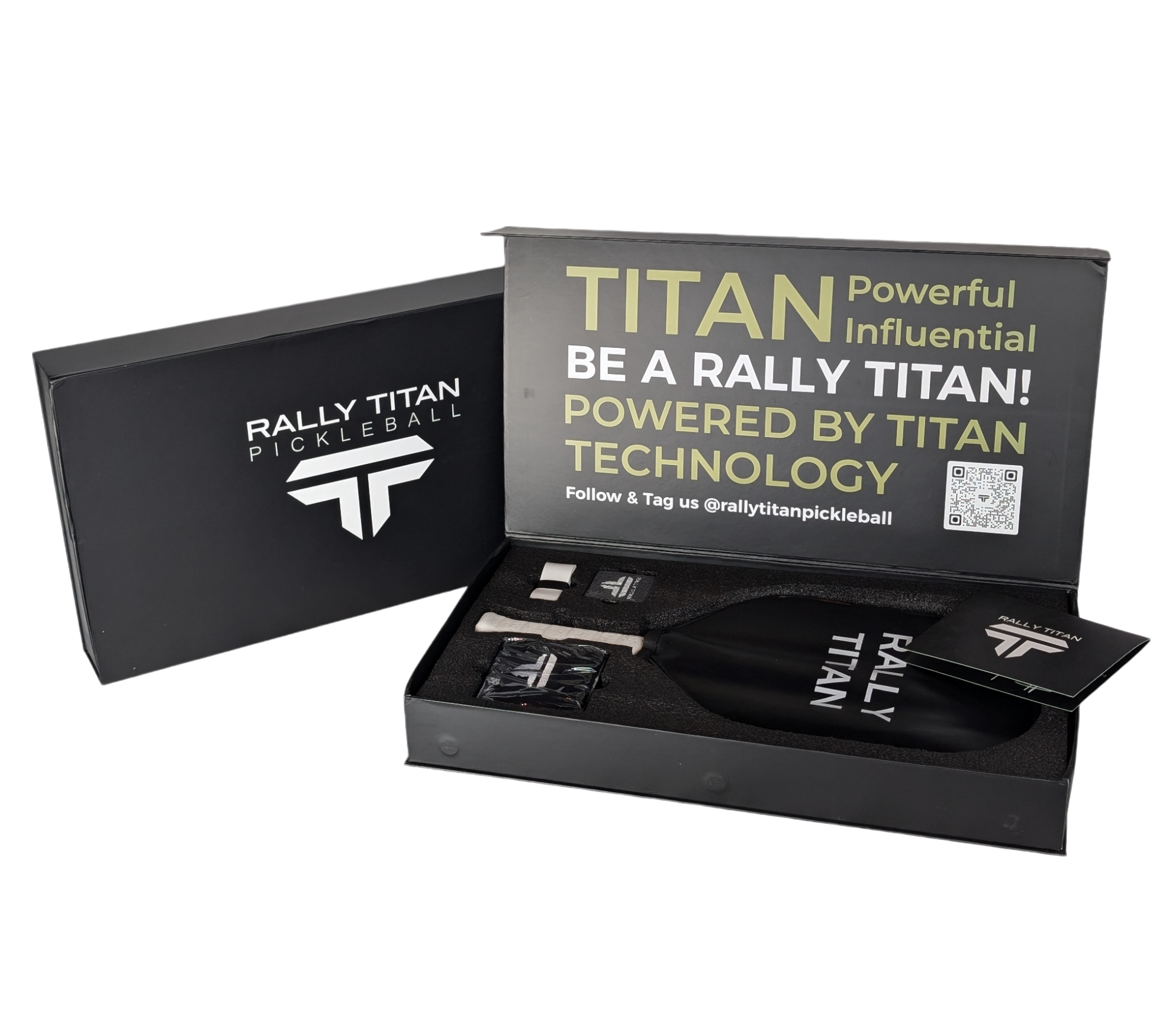 Titan Pro 16MM | Thermoformed Unibody Construction Pickleball Paddle | White with Black