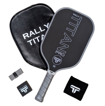 Titan Pro 16MM | Thermoformed Unibody Construction Pickleball Paddle | Grey
