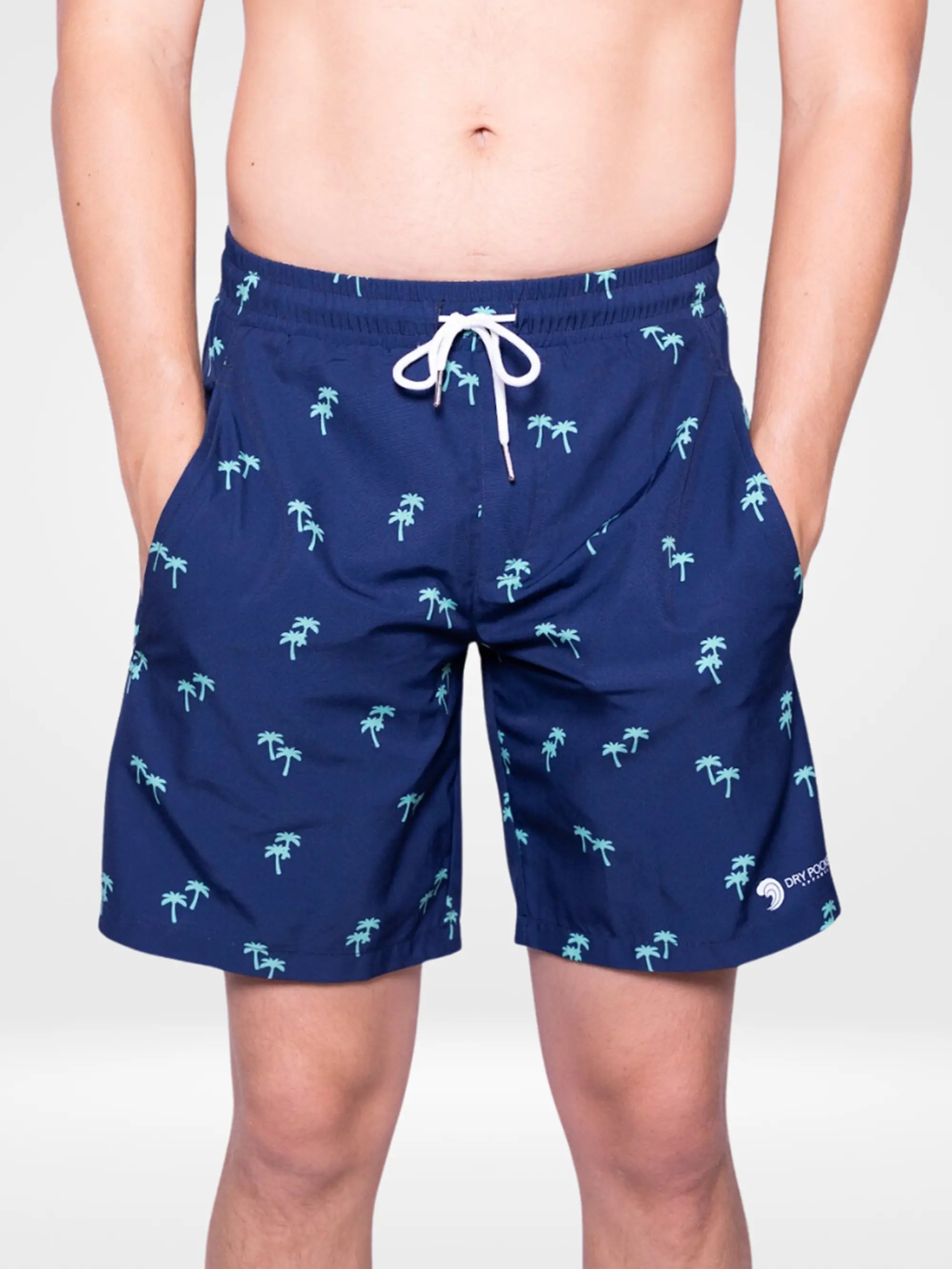 Tropical Trees - Waterproof Swim Shorts With A Waterproof Pocket