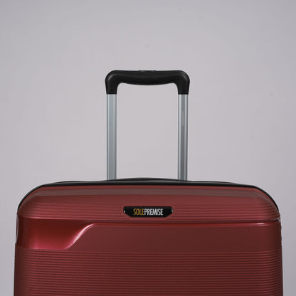 28-inch Red Hardcase Roller Luggage with 360° Wheels & TSA Lock