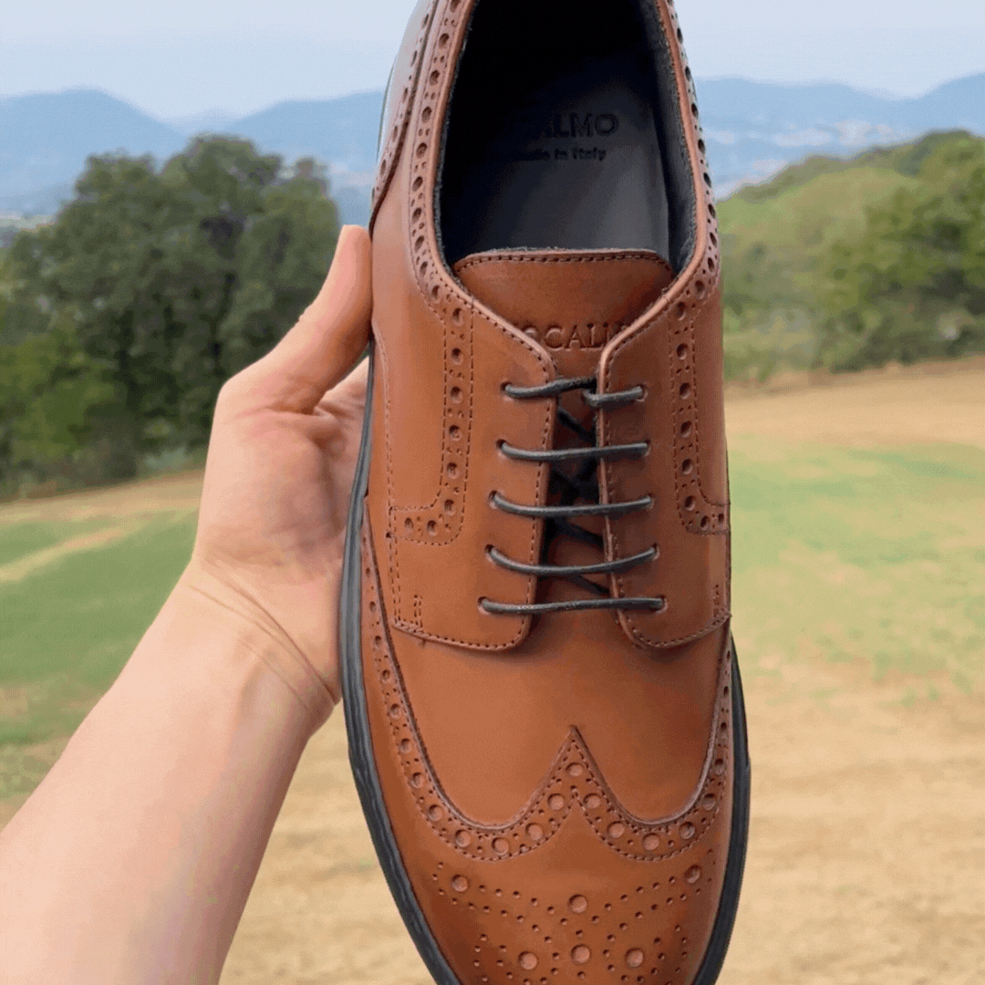 Men's Don Giovanni Wingtips - Cognac Sneakers