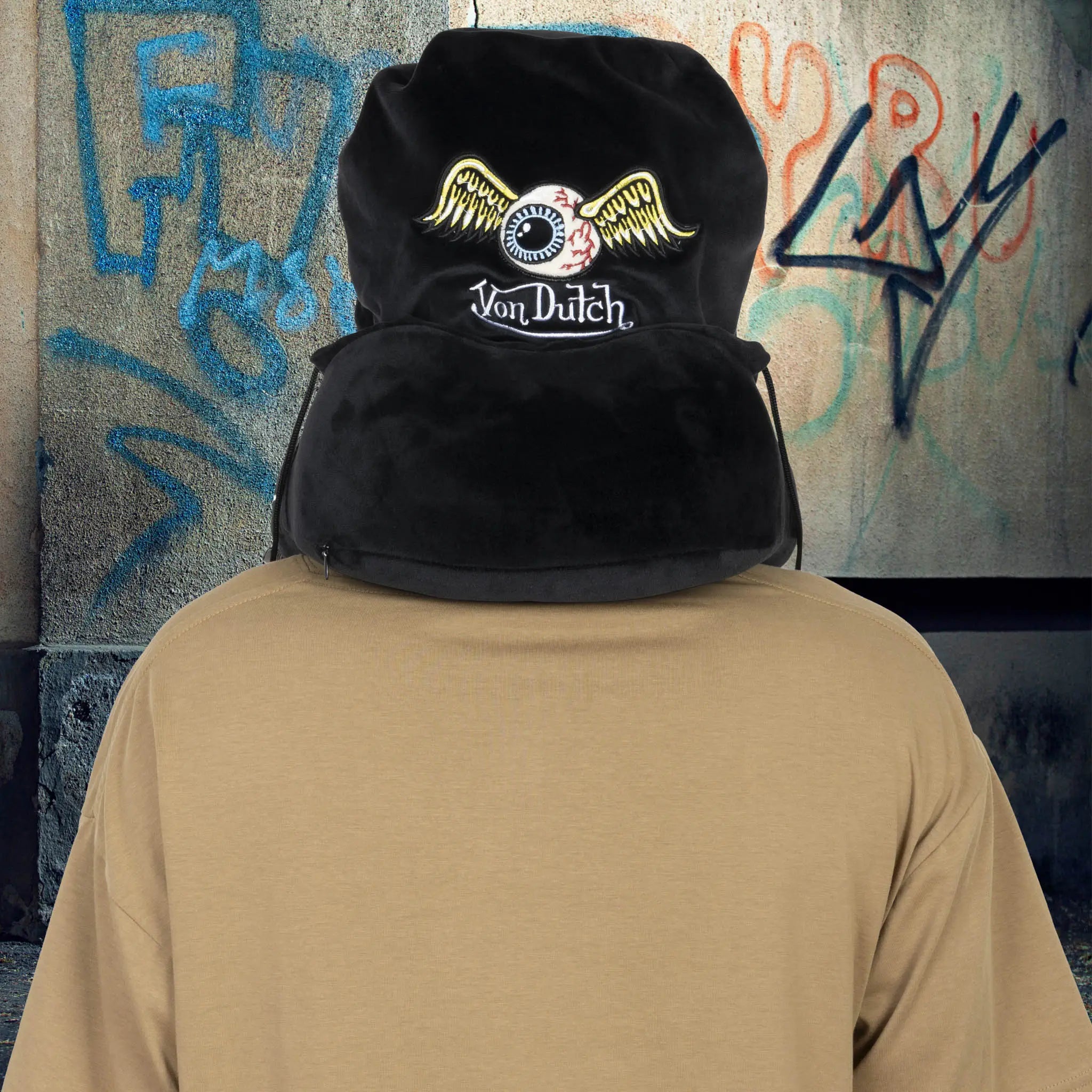 Eyeconic Hooded Ergonomic Memory Foam Travel Neck Pillow