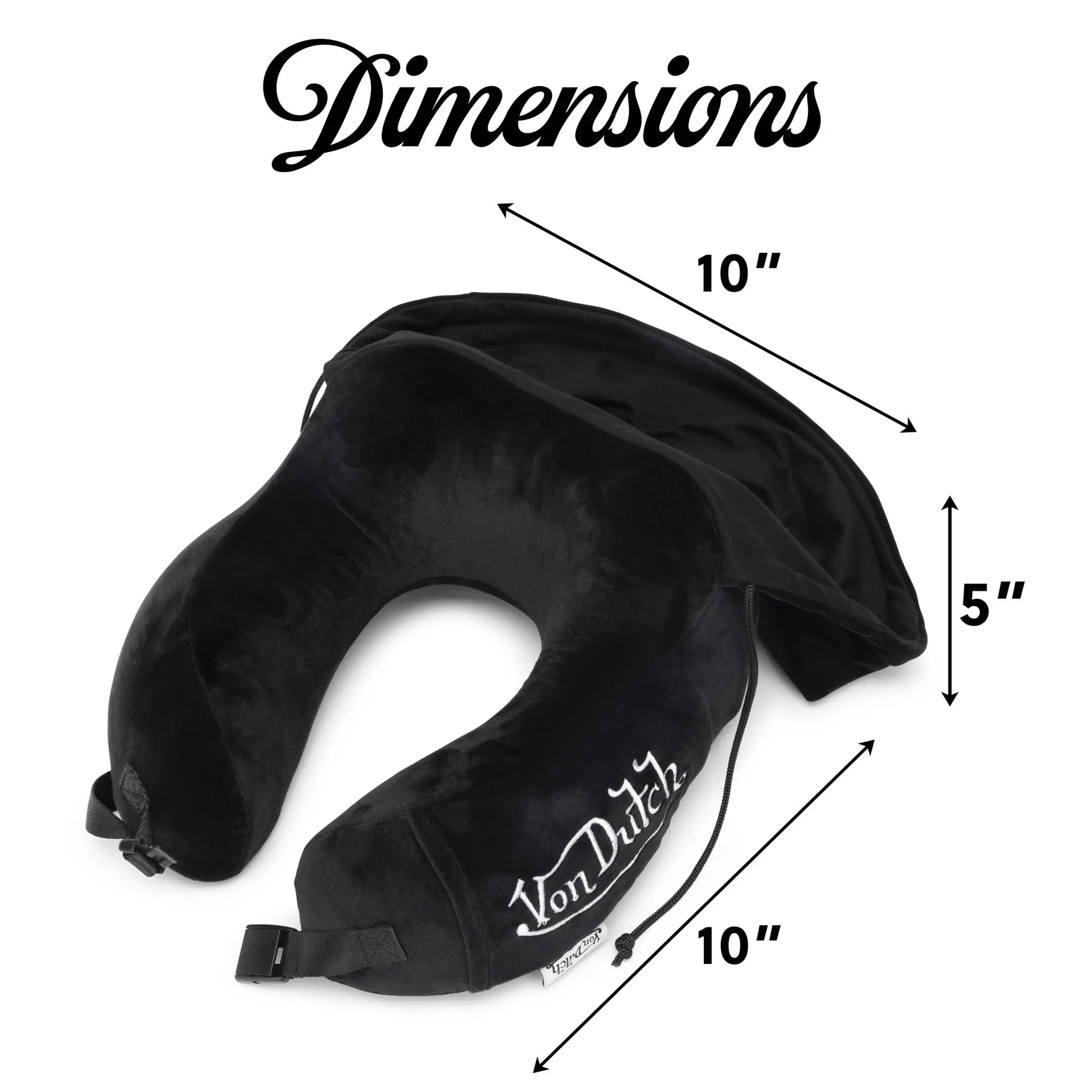 Eyeconic Hooded Ergonomic Memory Foam Travel Neck Pillow