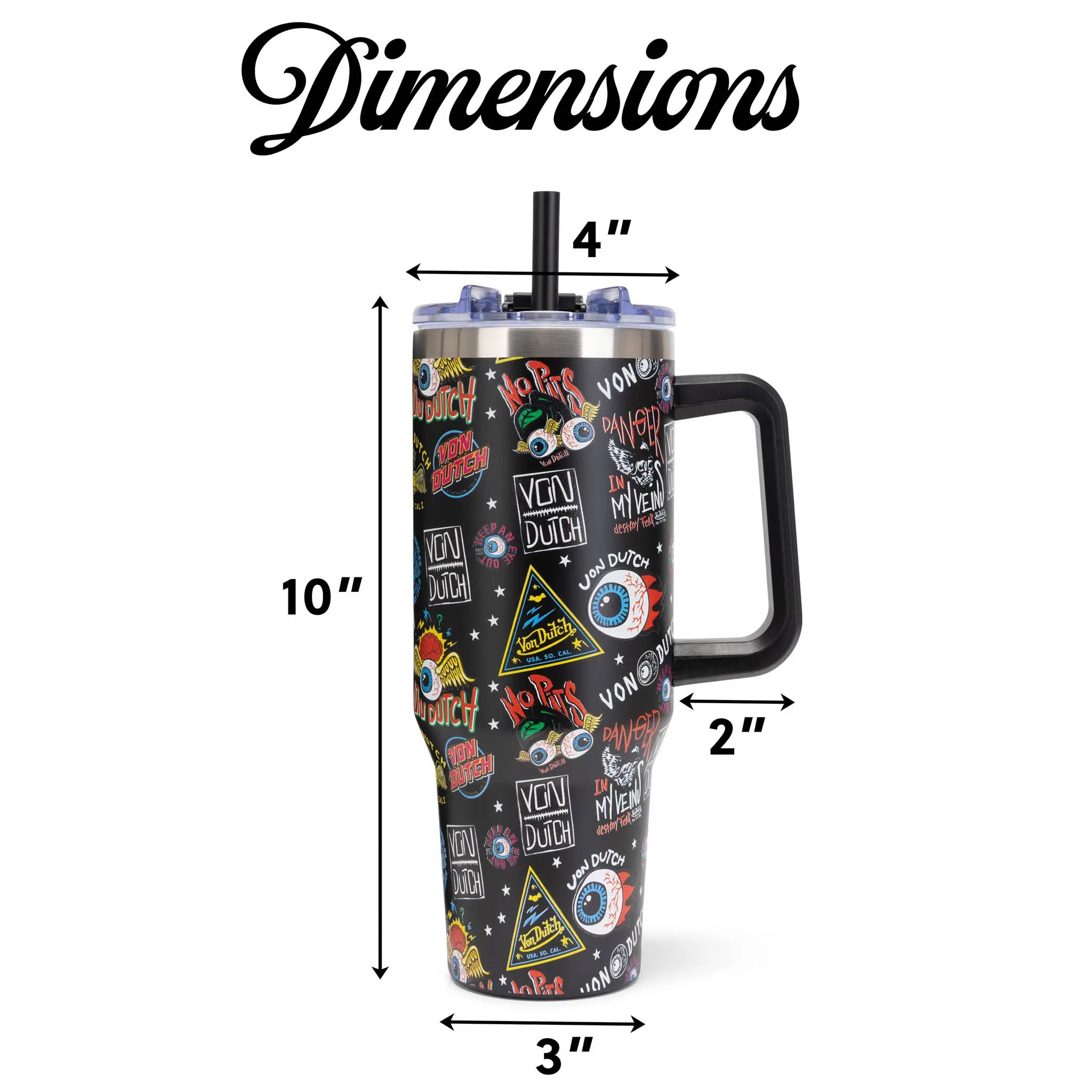 40oz Bold Double Walled Insulated Stainless Steel Tumbler