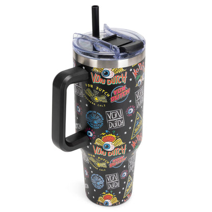40oz Bold Double Walled Insulated Stainless Steel Tumbler