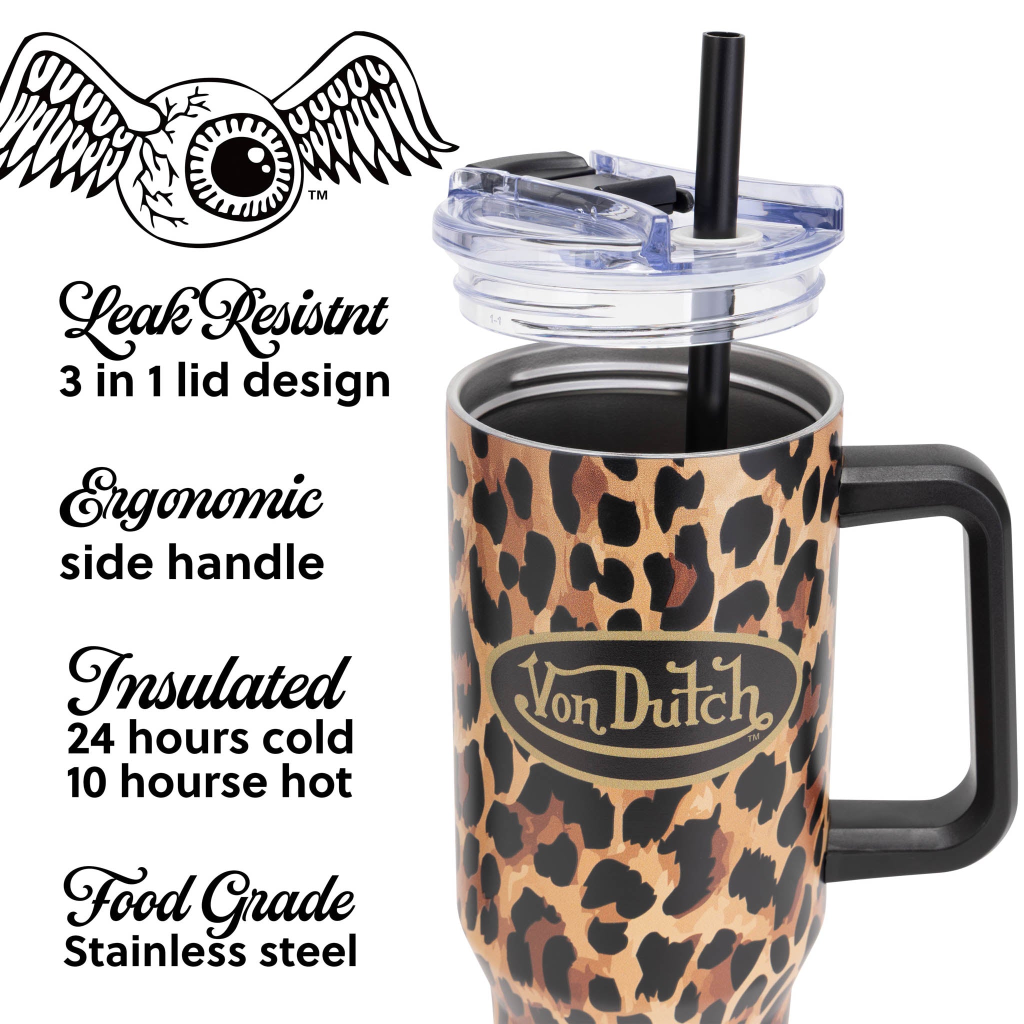 40oz Bold Double Walled Insulated Stainless Steel Tumbler