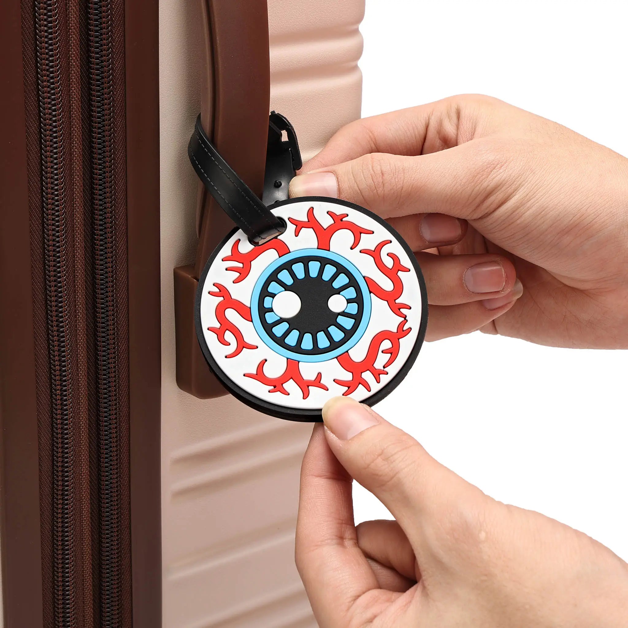 Vision 2-Piece Suitcase ID Tag Set with Adjustable Straps