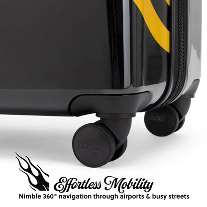 Kustom Kulture 3-Piece Expandable Hardside Spinner Luggage Set