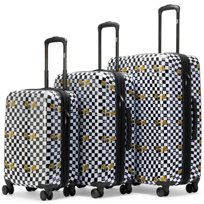 Kustom Kulture 3-Piece Expandable Hardside Spinner Luggage Set