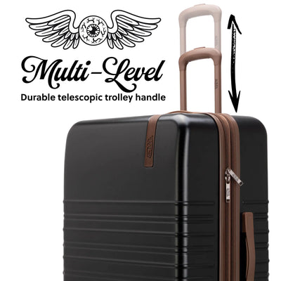 Retro Trek 3-Piece Expandable Hardside Spinner Luggage Set