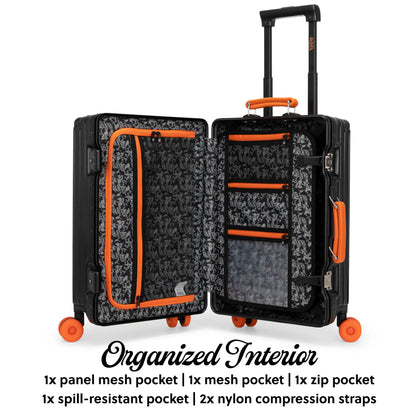 Cross Roads Polycarbonate Carry-on Suitcase with Aluminum Frame