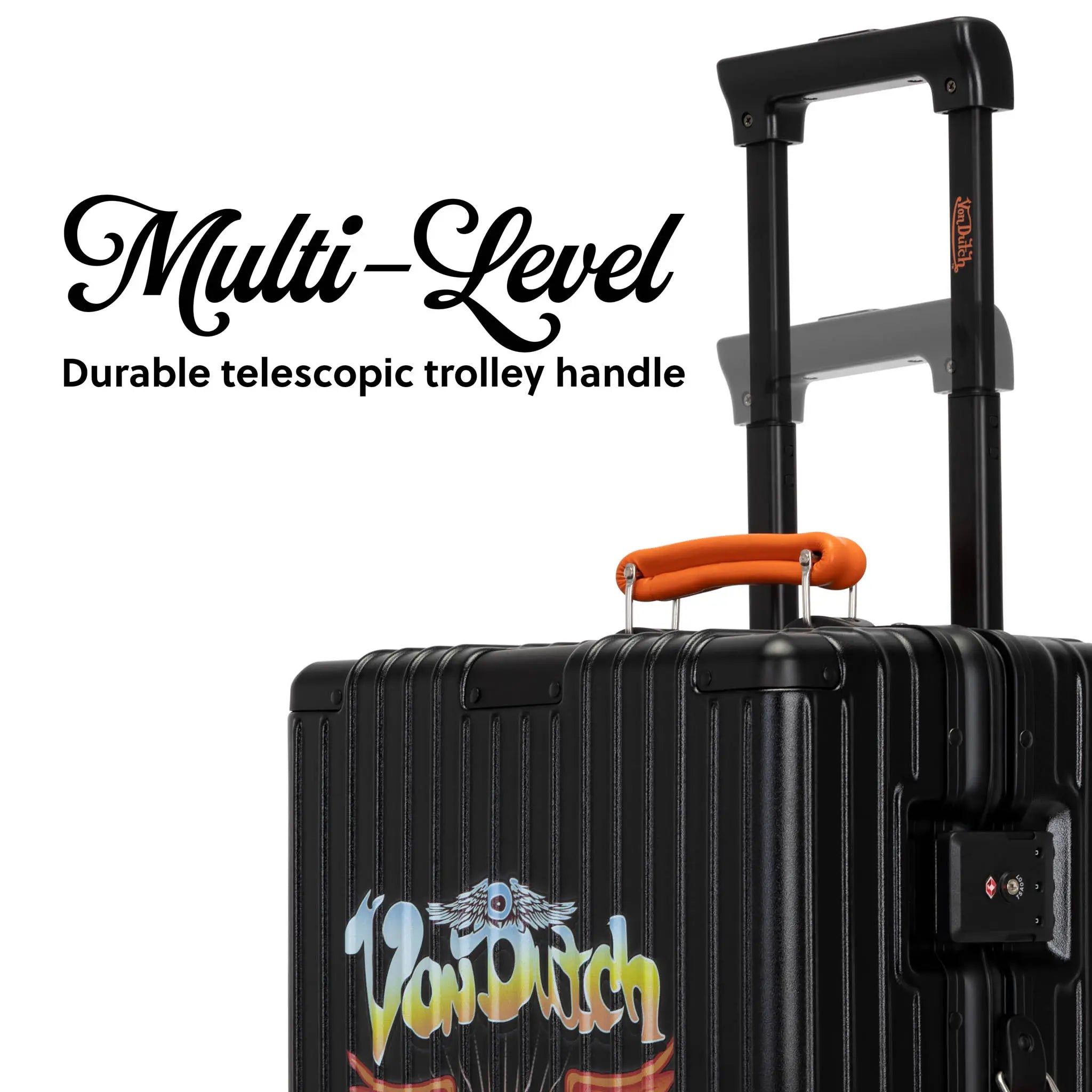 Cross Roads Polycarbonate Carry-on Suitcase with Aluminum Frame