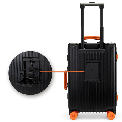 Cross Roads Polycarbonate Carry-on Suitcase with Aluminum Frame