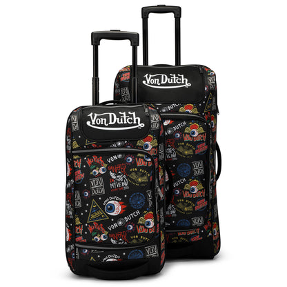 Jax Black 2-Piece Rolling Duffel Set